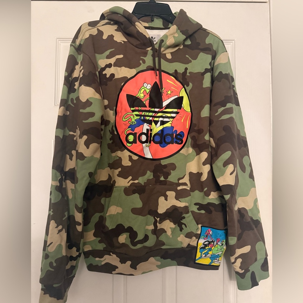 Adidas Originals x Jeremy Scott Mens size Small Camouflage Hoodie H53373 NWOT